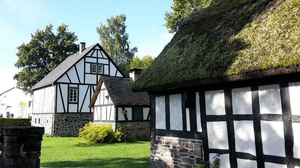 Fachwerkhaeuser im Landschaftsmuseum