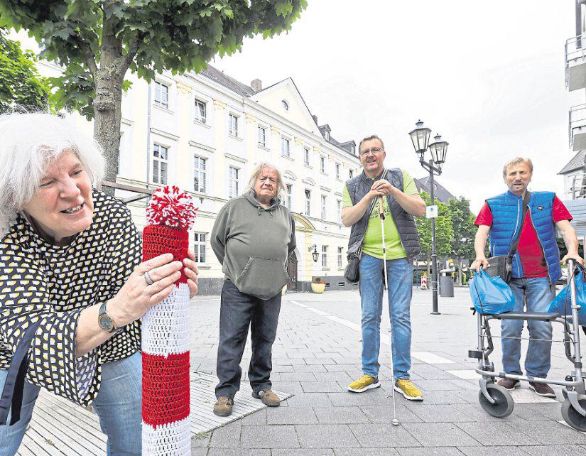 Pollermützen von Mitgliedern gestrickt